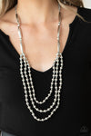 NR* Beaded Beacon Silver Necklace