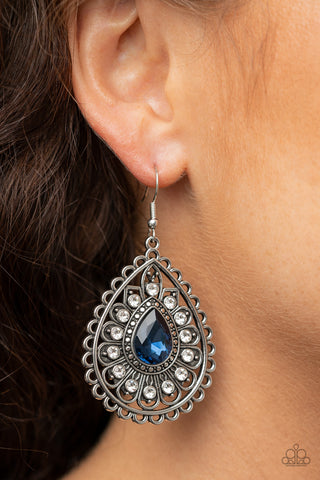 Eat, Drink, and BEAM Merry Blue Earrings