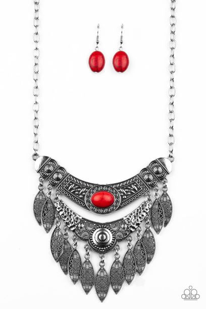 Island Queen Red Necklace Set
