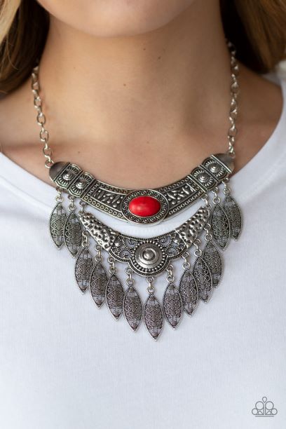 Island Queen Red Necklace Set