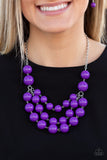 Miss Pop-YOU-larity Purple Necklace Set