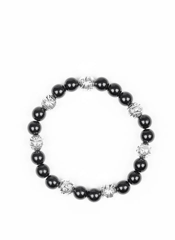 Poised for Perfection Black Bracelet