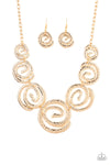 Statement Swirl Gold Necklace