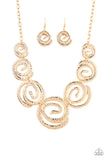 Statement Swirl Gold Necklace