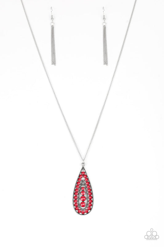 Tiki Tease Red Necklace Set