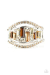 Treasure Chest Charm Brown Ring