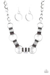 NR* Big Hit Silver Necklace Set