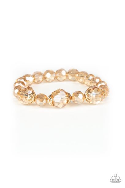 Crystal Collision Bracelet-Gold