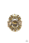 Deco Diva Brass Ring