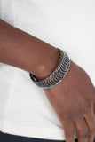 Dizzyingly Demure Black Bracelet