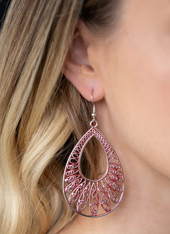 Flamingo Flamenco Red Earrings