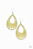 Flamingo Flamenco Yellow Earrings