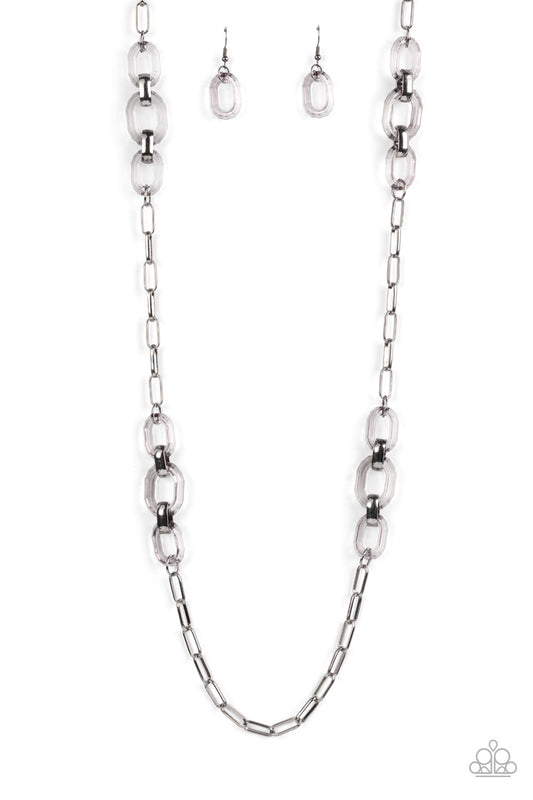 Have I Made Myself Clear Black Necklace