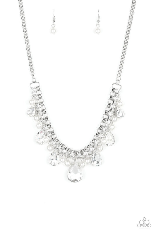 Knockout Queen White Necklace Set