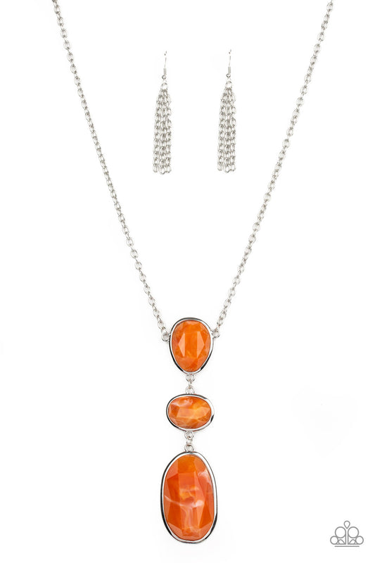 Making an Impact Orange Necklace Set