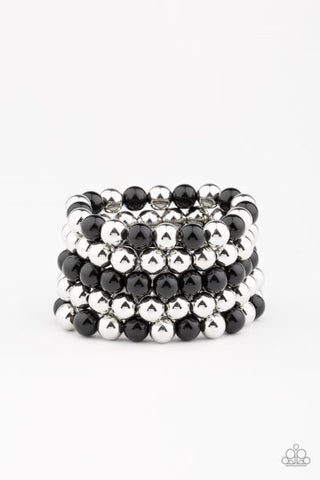 Pop-U-Lar Culture Black Beaded Bracelet