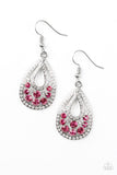 Sparkling Stardom Pink Earrings