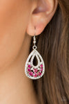 Sparkling Stardom Pink Earrings