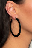 The Inside Track Black Earrings