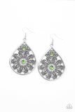 Whimsy Dreams Green Earrings