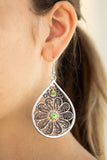 Whimsy Dreams Green Earrings