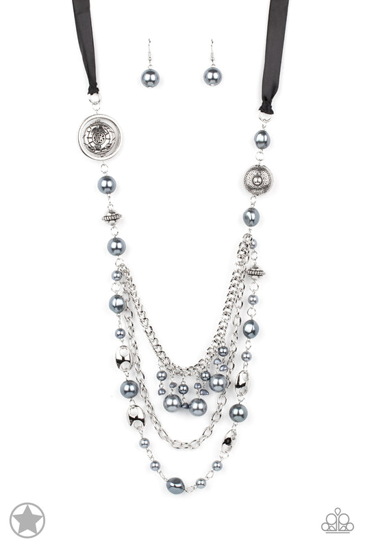 All the Trimmings Black Necklace