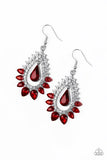 Boss Brilliance Red Rhinestone Earrings