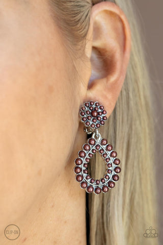 Discerning Droplets Brown Earrings