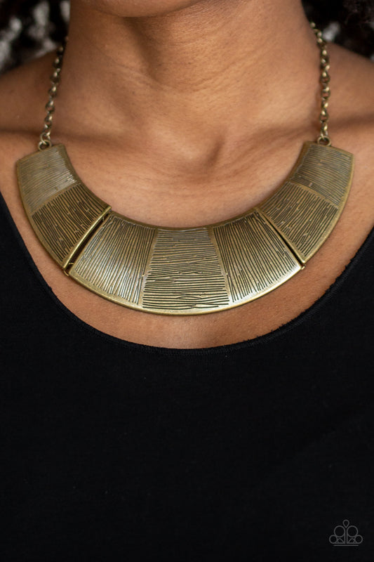 More Roar Brass Necklace