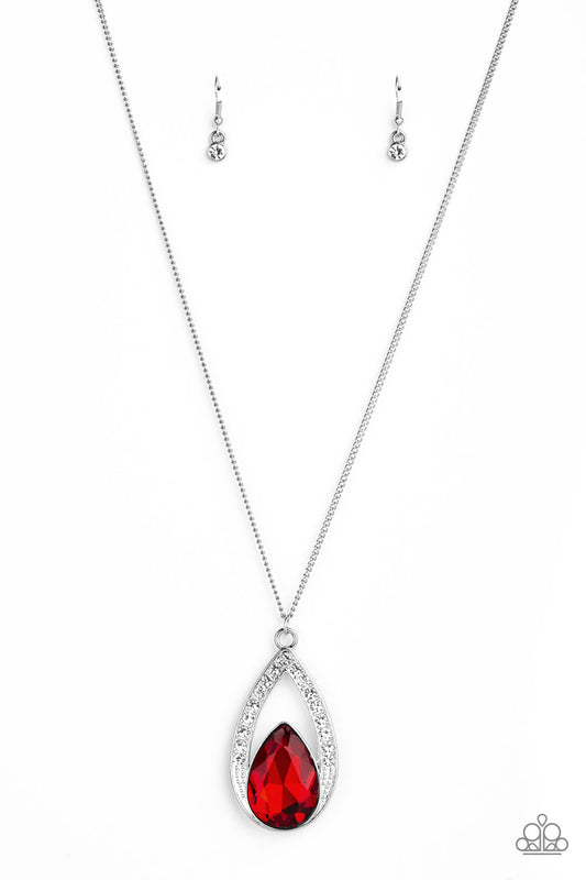 Notorious Noble Red Necklace Set