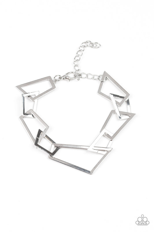 Shattered Shine Silver Bracelet