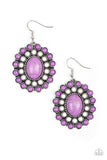 Stone Solstice Purple Earrings