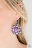 Stone Solstice Purple Earrings