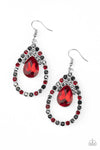 Trendsetting Twinkle Red Earring