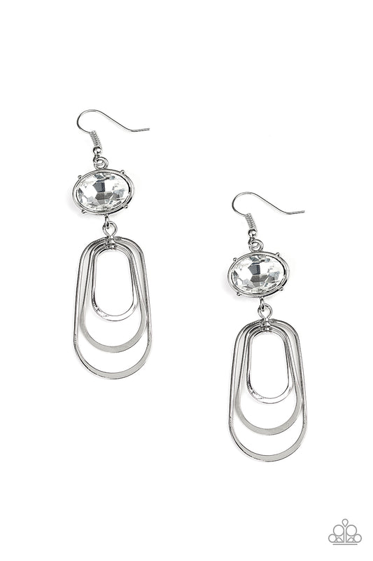 Drop-Dead Glamourous White Earrings