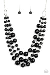 NR* Everyone Scatter! Black Necklace Set