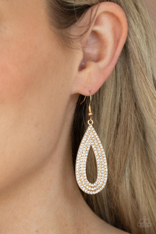 Exquisite Exaggeration Gold Earrings