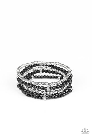 Fiercely Frosted Black Bracelet