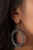 Haute Halo Black Earrings