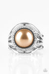 NR* Pampered in Pearls Brown Ring