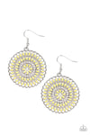 Pinwheel and Deal Yellow Earring