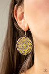 Pinwheel and Deal Yellow Earring