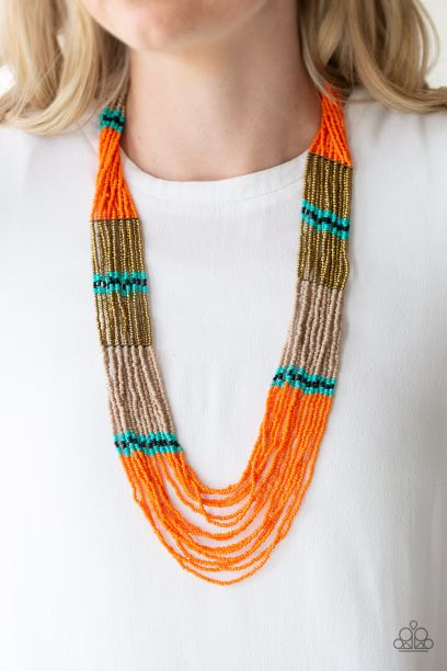 Rio Roamer Orange Necklace Set