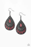 Westside Wildside Red Earrings