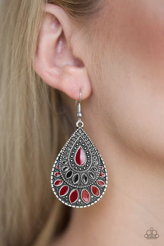 Westside Wildside Red Earrings