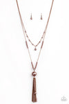 Abstract Elegance Copper Necklace