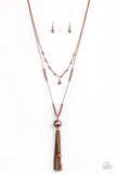 Abstract Elegance Copper Necklace