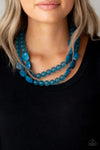 Arctic Art Blue Necklace