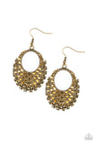 Fierce Flash Brass Earrings