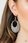 Fierce Flash White Earrings